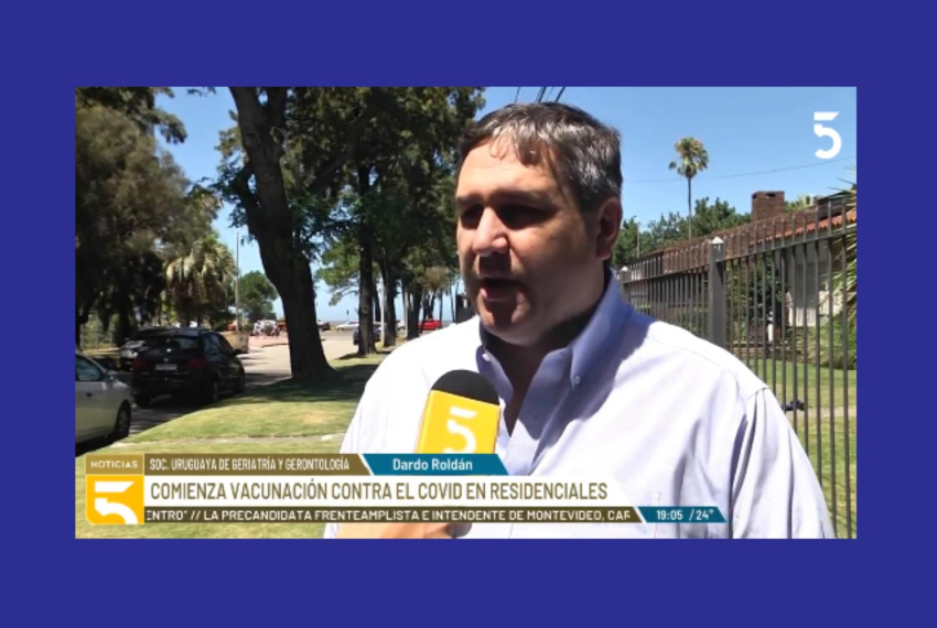 Dr. Dardo Roldán en Canal 5 Noticias: vacunación contra el covid-19 en las residenciales para la tercera edad